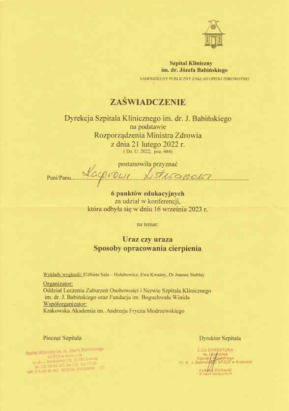 Psychoterapia Kacper Listwan