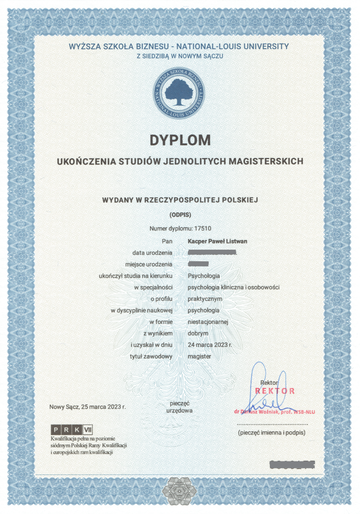 Psychoterapia Kacper Listwan